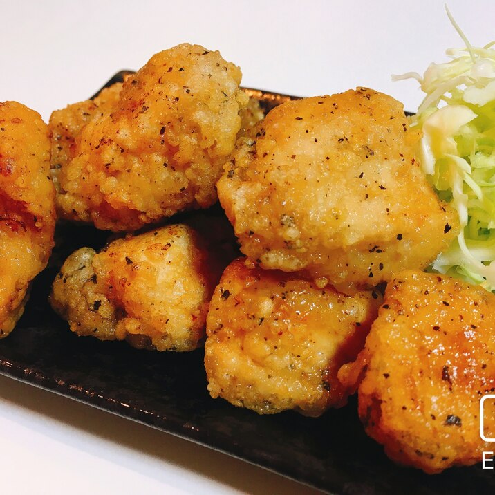 鶏胸肉で！レモンとバジルのチキン香り揚げ